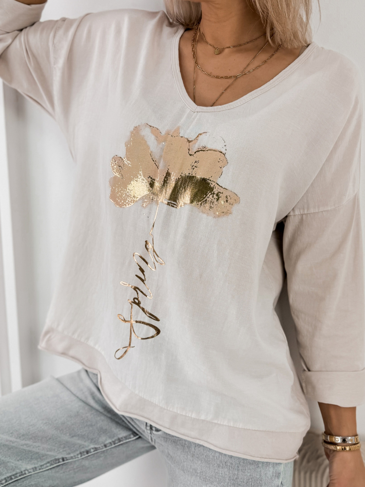 BLUZA WARADA BEJ