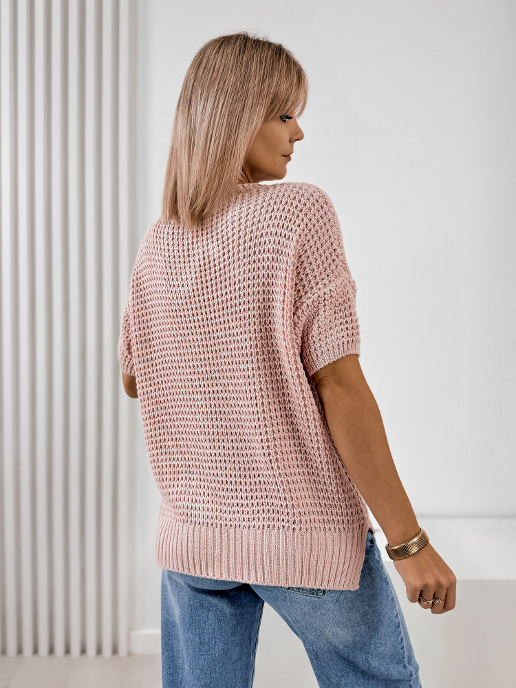 SWEATER BELIZA ROSE POUDRE