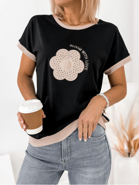 BLOUSE VOLAN BLACK