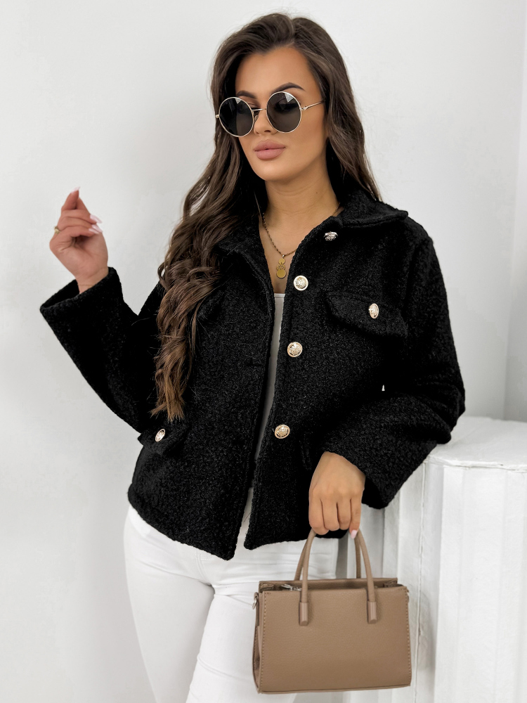 VESTE BOUCLE XAVIA NOIR