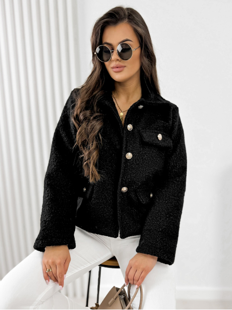 STRIUKĖ BOUCLE XAVIA JUODA