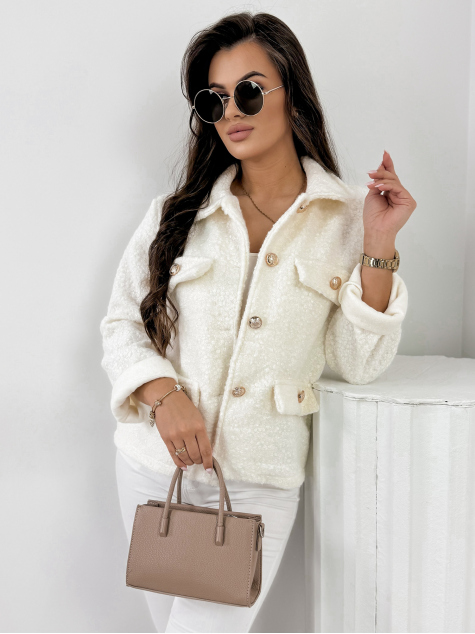 JACKET BOUCLE XAVIA ECRU