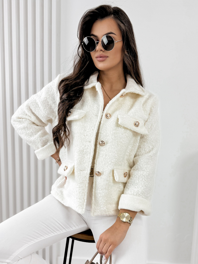 JACKET BOUCLE XAVIA ECRU