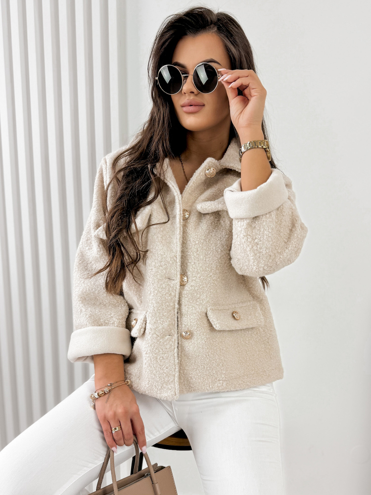 KABÁT BOUCLE XAVIA BÉZS