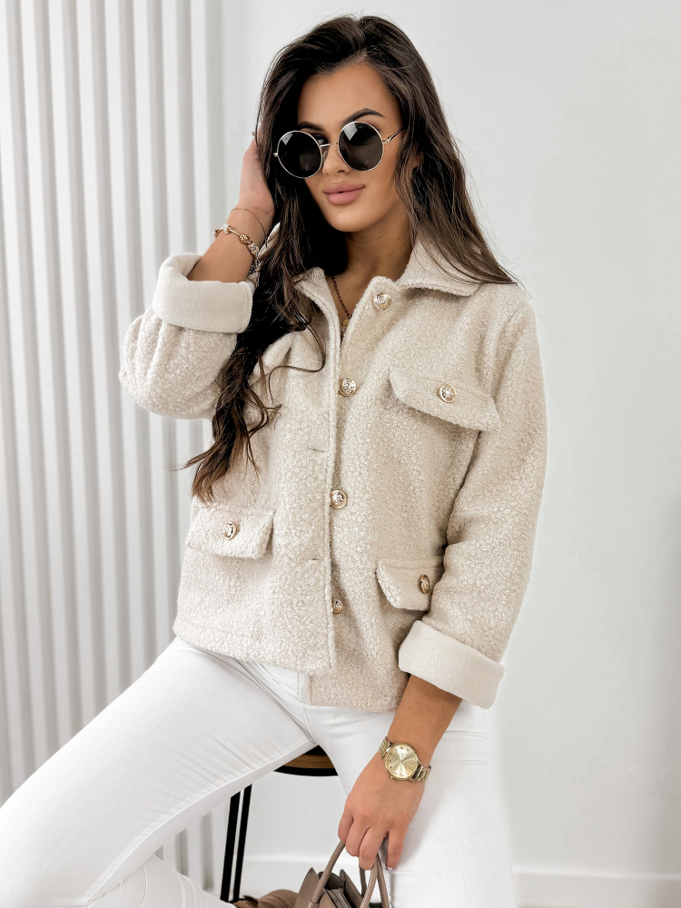 JACKET BOUCLE XAVIA BEIGE