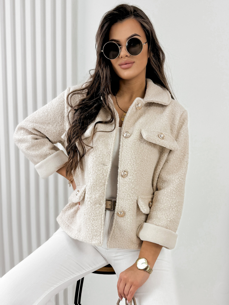 JACKE BOUCLE XAVIA BEIGE