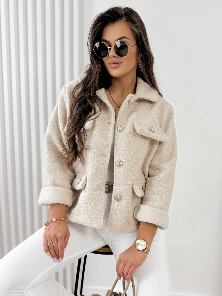 JACKE BOUCLE XAVIA BEIGE