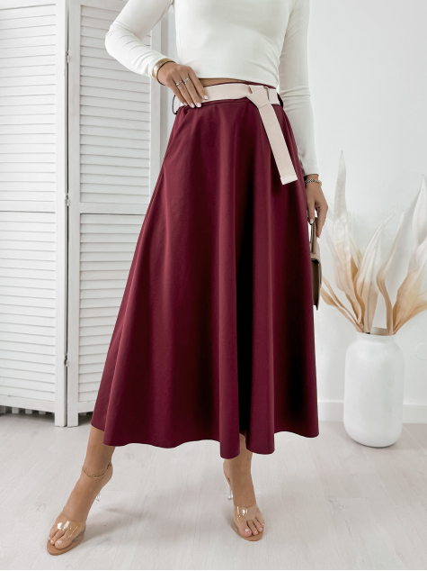 SKIRT LUMERA BURGUNDY