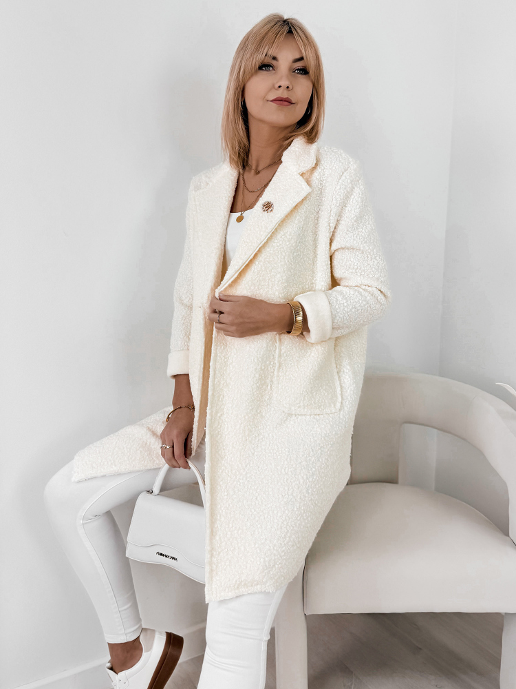 COAT BOUCLE MELINDA ECRU