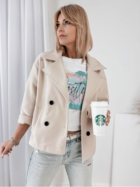 MANTEAU NAYA BEIGE