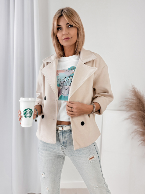 MANTEAU NAYA BEIGE