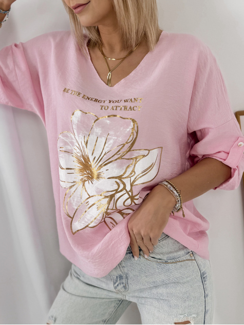 BLOUSE ZINZA ROSE POUDRE