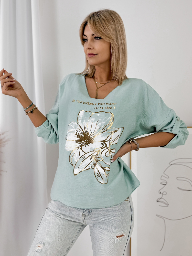 BLÚZKA ZINZA MÄTOVÁ