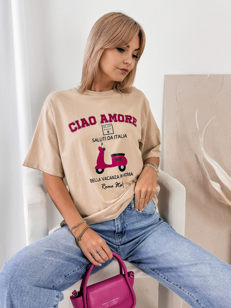 BLUSE AMOREMI BEIGE