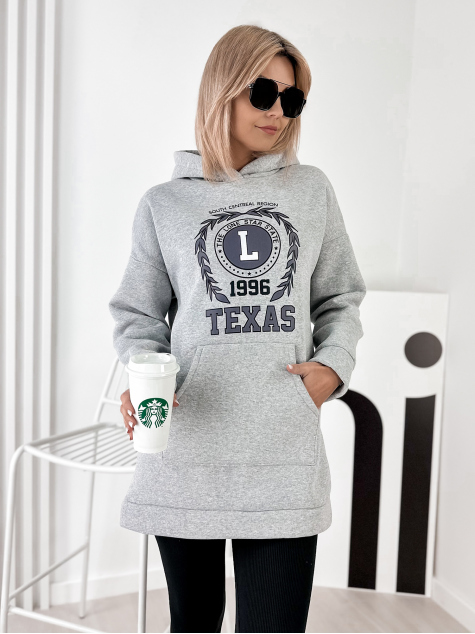 SWEATSHIRT TEXAS GREY