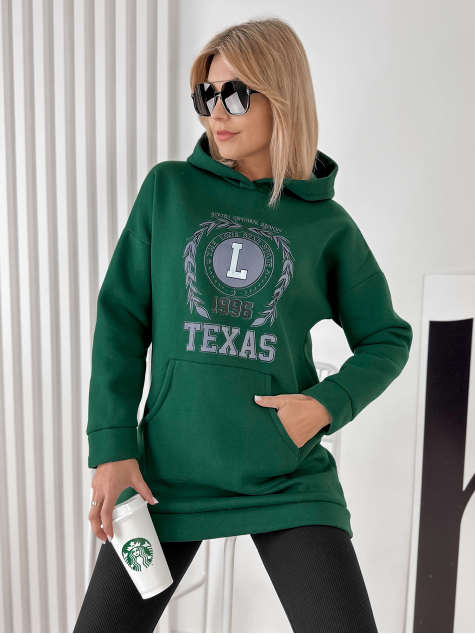 SWEATSHIRT TEXAS GRÜN