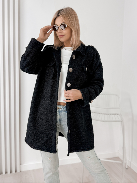 PALTON BOUCLE ELINNA NEGRU