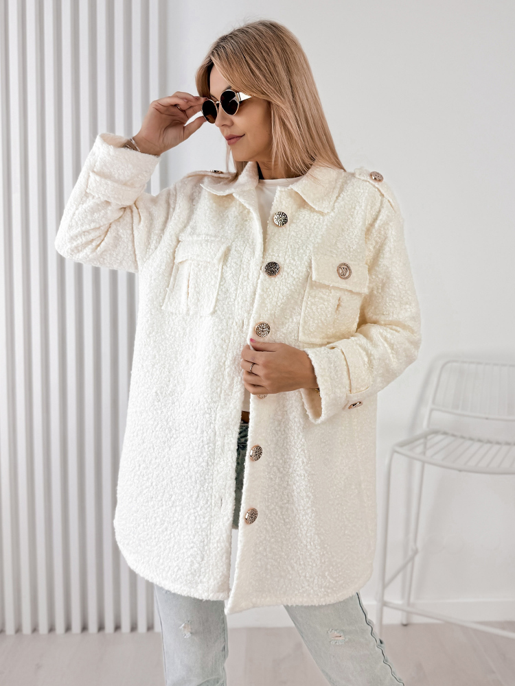 COAT BOUCLE ELINNA ECRU