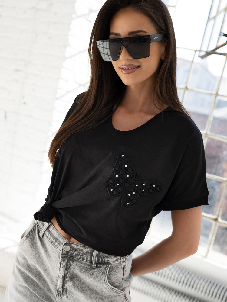 BLUSE ELYSIA SCHWARZ