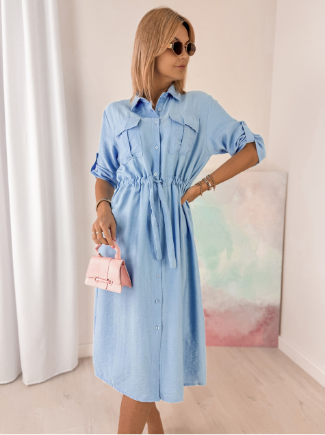 KLEID TENNA BLAU