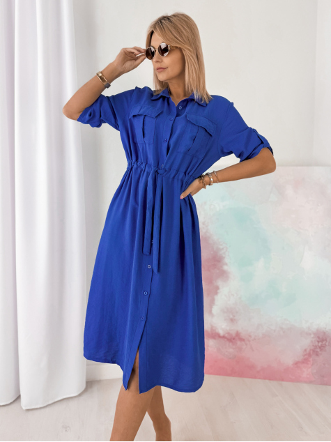 DRESS TENNA CORNFLOWER BLUE