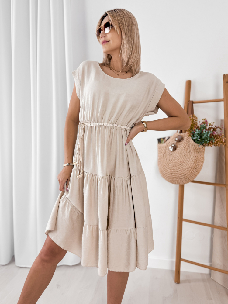 KLEID NUALA BEIGE