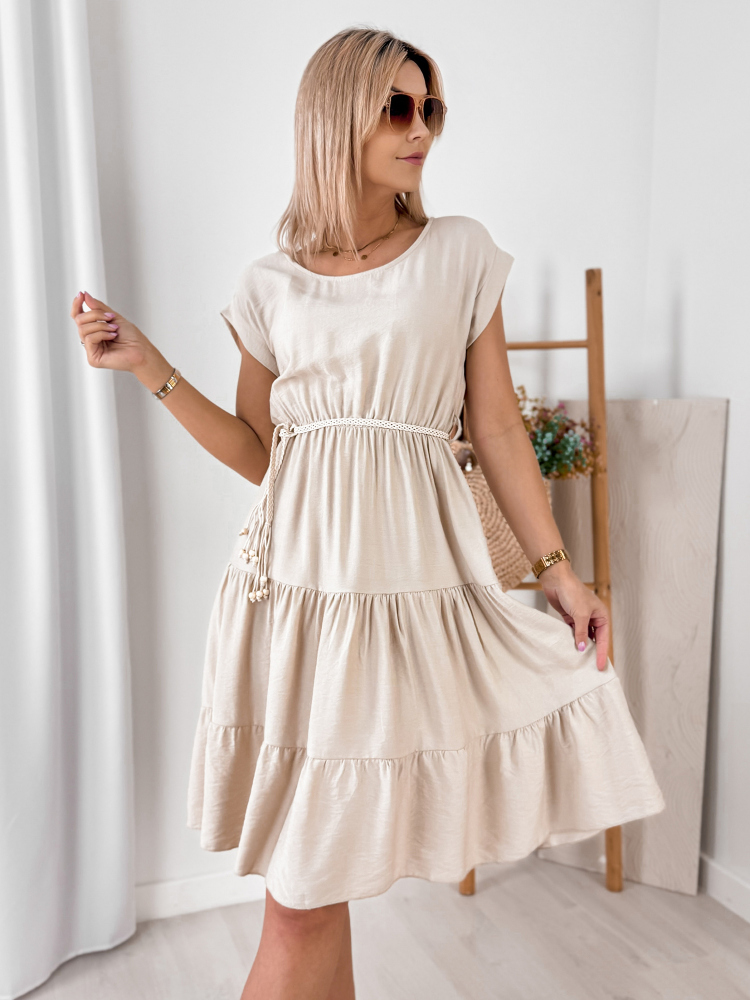 KLEID NUALA BEIGE