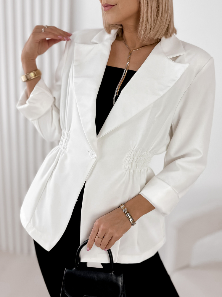 BLAZER LAINES ÉCRU