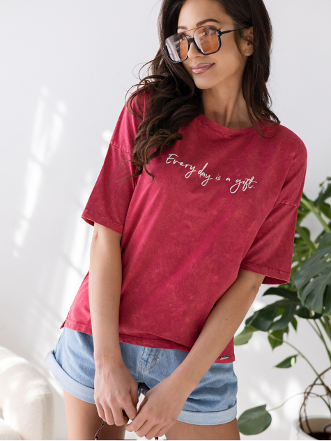 BLOUSE AMVYA BORDEAUX
