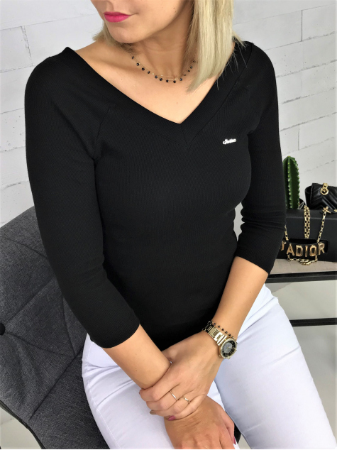 BLOUSE BASIC BLACK