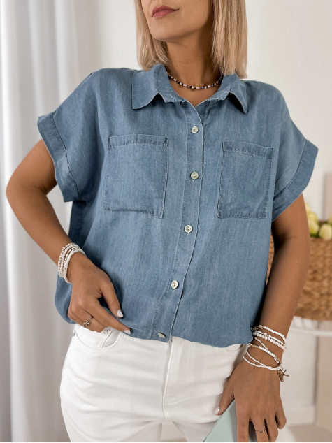 CHEMISE VILDO BLEU