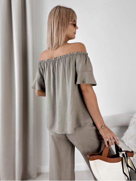 BLUZA ENESSA BEJ INCHIS