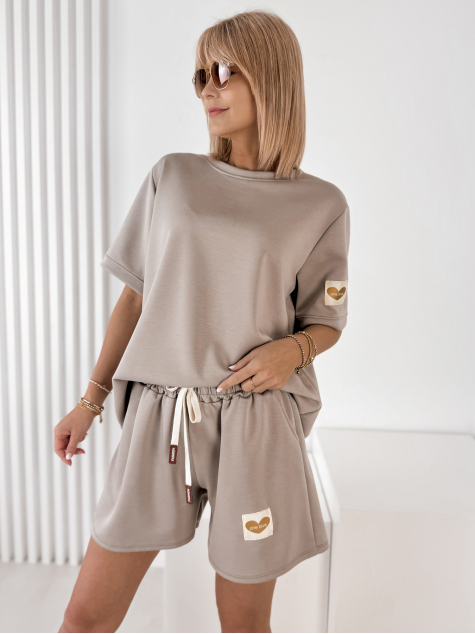 ENSEMBLE TANIVA BEIGE FONCÉ