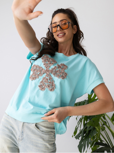 BLÚZKA MINT FLEURS