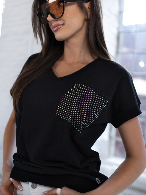 BLUSE ZALVIA SCHWARZ