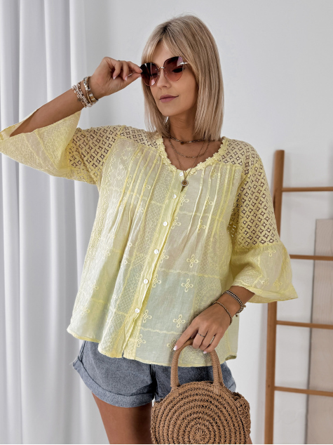 CHEMISE MOKAVA JAUNE