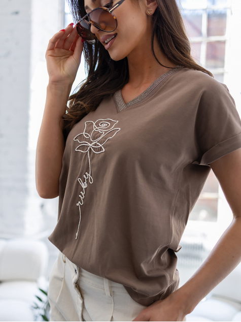 BLOUSE ELISORA BRUN