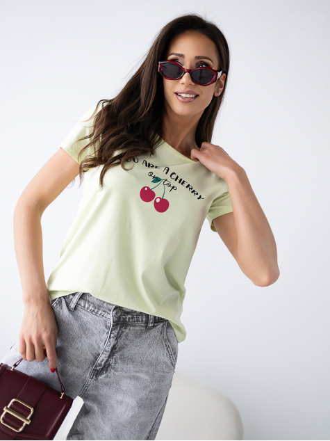 BLUSE ZENARA LIMETTENGRÜNE