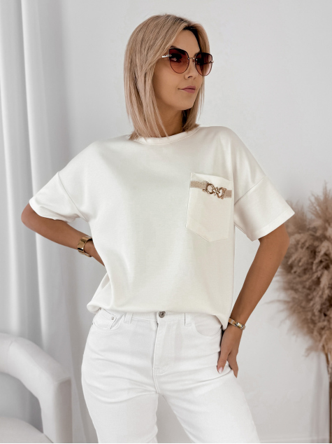BLOUSE HELVARA ECRU