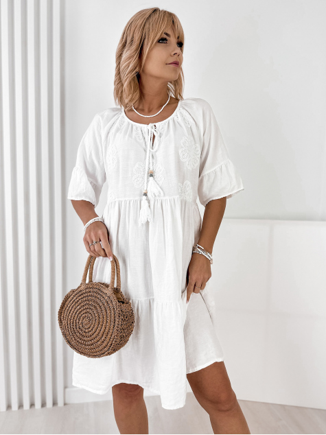 DRESS ARIZENA WHITE