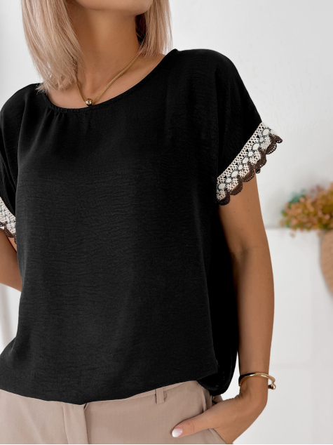 BLÚZKA GENUA ČIERNA