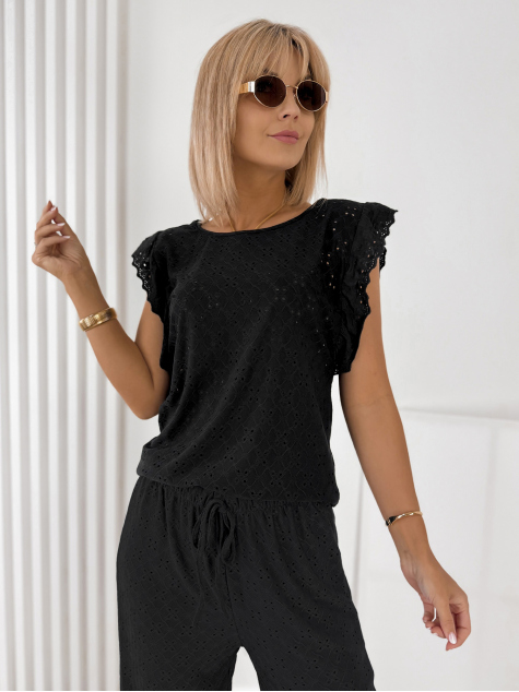 BLOUSE FLORIMA BLACK