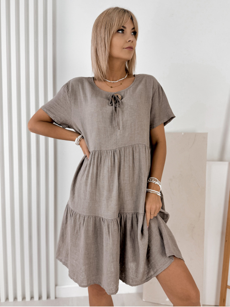 KLEID LORCA DUNKELBEIGE