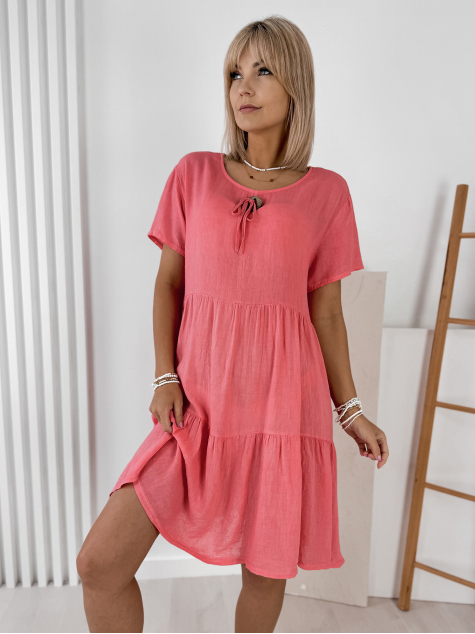 DRESS CORAL LORCA