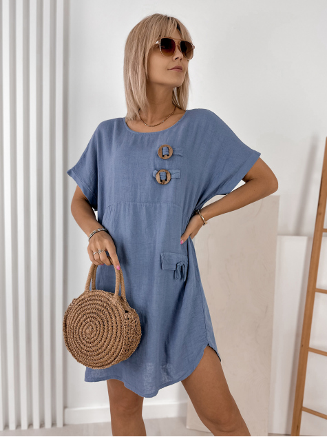 KLEID TAORMIA BLAU