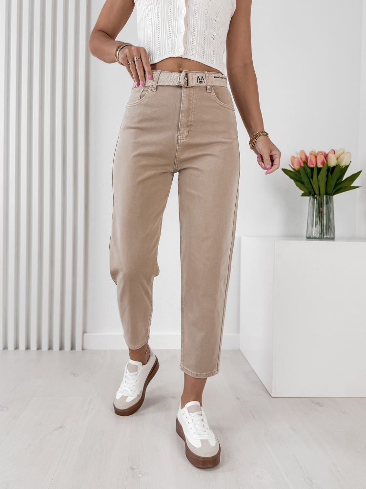 PANTALONI TUCALIA BEJ INCHIS
