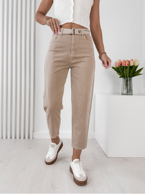 PANTALONI TUCALIA BEJ INCHIS