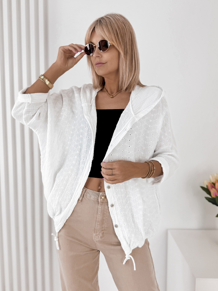 PULL BAYONNE BLANC