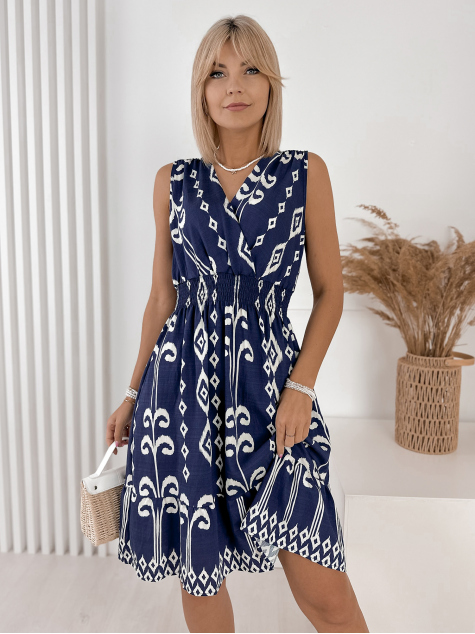 KLEID SAVANTA BLAU