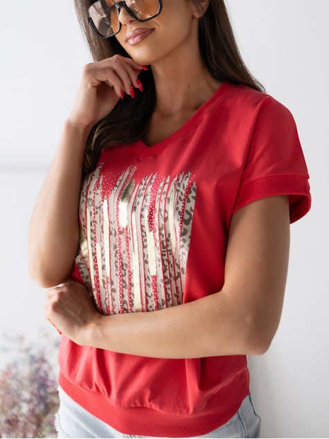 BLOUSE RONALIA RASPBERRY